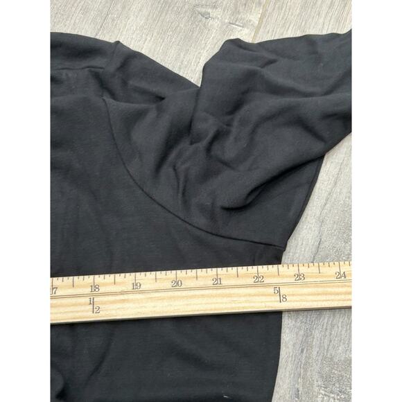 NWT Women With Control Black Finespun Jersey Tummy Midi T-Shirt Dress Size 1XP - Picture 8 of 10